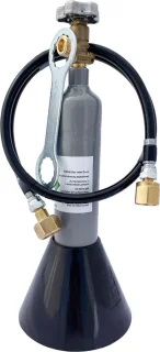 Complete set bruiswatermachine 1-lijn met CO2-fles en slangenset