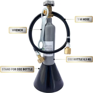 Complete Set CO2 0.5 kg voor 1-kraan Bruiswatermachine