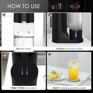 Cucina & Tavola Bruiswatermachine Zwart