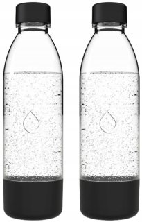 De Dafi PushAir Sodaflessen - Set 2 x 0,7 L - Zwart in één oogopslag