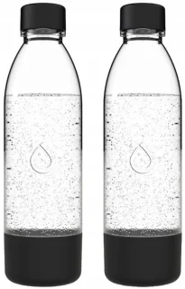 Dafi PushAir Sodaflessen - Set 2 x 0,7 L - Zwart