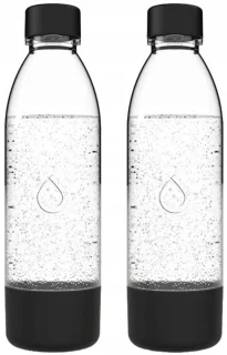 Dafi PushAir Sodaflessen - Set 2 x 0,7 L - Zwart
