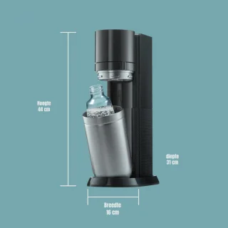 Wat vinden we goed aan de DnA® Sodastream Siroop en Flessen - Zwart