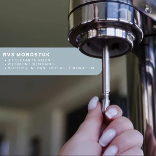 GOV RVS Regular Bruiswatertoe stel BPA-vrije Fles