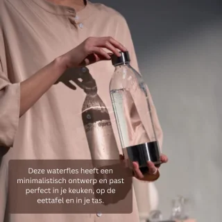 Herbruikbare BPA-vrije flessen voor bruiswatertoestel set
