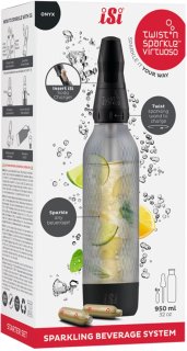 Wat vinden we goed aan de iSi Twist'n Sparkle Virtuoso Starter Set 0,95 L Onyx