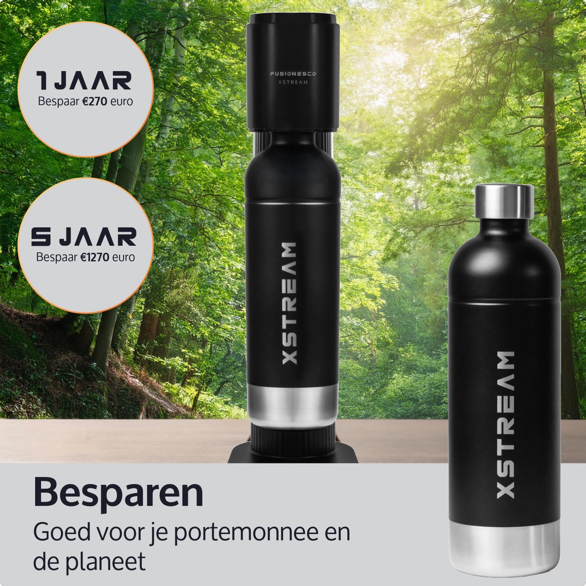 Wat vinden we goed aan de JAP Appliances Xstream Bruiswatertoestel Zwart met RVS Fles en CO2 Cilinder