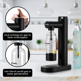 Kicinn Bruiswatermaker incl. PET fles Zwart