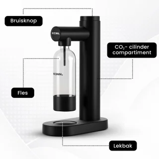 Kicinn Bruiswatermaker incl. PET fles Zwart