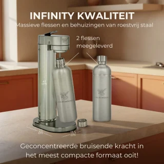 Luckymoose Infinity-S Bruiswatertoestel Zilver