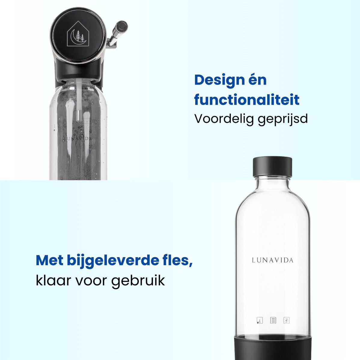 Wat vinden we goed aan de LunaVida SodaMaker Callisto Zwart