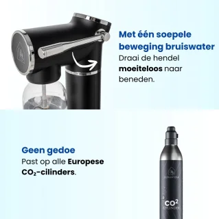 LunaVida SodaMaker Callisto Zwart
