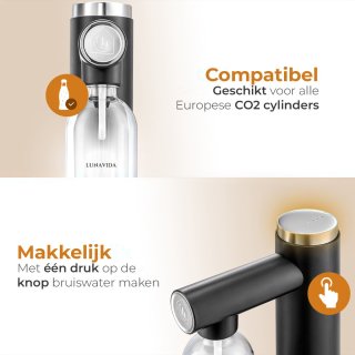 LunaVida SodaMaker Zwart