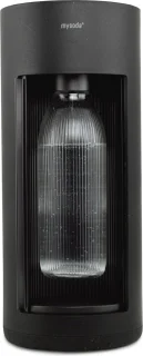 Mysoda Glassy Black bruiswatertoestel biocomposiet & aluminium inclusief 2 flessen