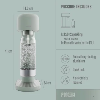Mysoda Ruby 2 Pigeon aluminium bruiswatertoestel