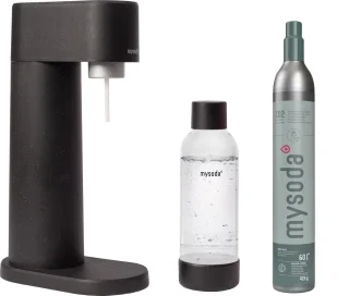 Mysoda Woody Black bruiswatertoestel inclusief CO2 cilinder en fles
