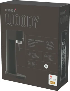 Mysoda Woody Black bruiswatertoestel inclusief CO2 cilinder en fles