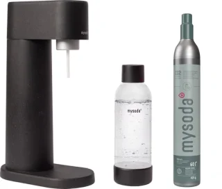 Mysoda Woody Black bruiswatertoestel inclusief CO2 cilinder en fles