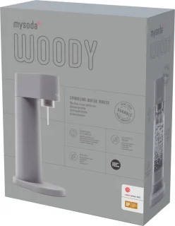 Mysoda Woody Gray bruiswatertoestel inclusief CO2 cilinder en waterfles
