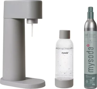Mysoda Woody Gray bruiswatertoestel inclusief CO2 cilinder en waterfles