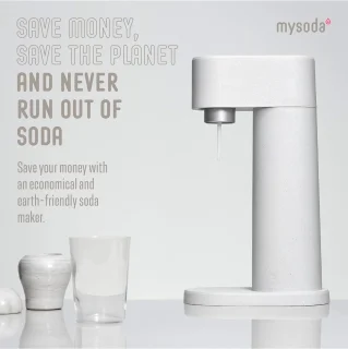 Mysoda Woody White bruiswatertoestel compleet