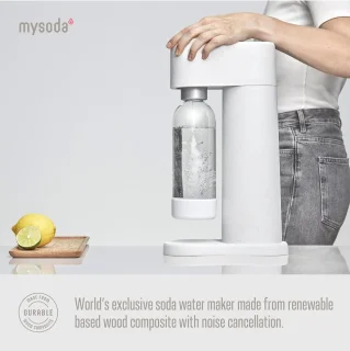 Mysoda Woody White bruiswatertoestel compleet