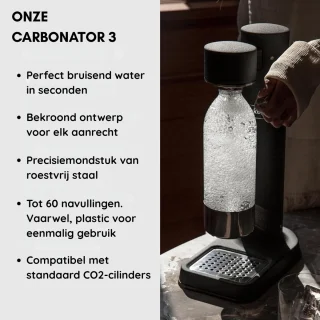 Wat vinden we goed aan de Premium SodaMaker - Bruiswatertoestel - Zwart