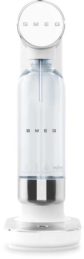 Elegantie en gebruiksgemak verenigd in de SMEG SKC01WHM Soda Maker