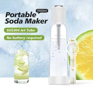 Soda Maker 1000ML Wit Draagbaar