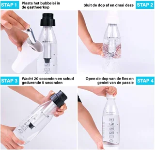 Soda Maker 1000ML Wit Draagbaar