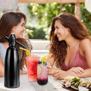 Sodamaker 1-liter sodasifonfles aluminium