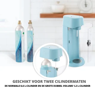 Sodamaker bruiswatertoestel 0,6L en 1,2L