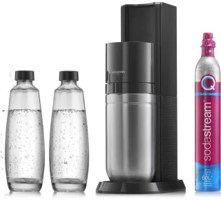 Sodastream Duo bruiswatermachine zwart met 2 karaffen en gasfles