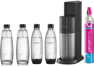 Sodastream Terra Black met CO2-fles en hervulbare plastic fles