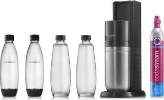 Sodastream Terra Black met CO2-fles en hervulbare plastic fles