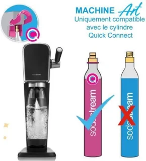 Sodastream Watercarbonatatiemachine ARTNLV inclusief 2 flessen en 1 cilinder