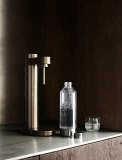 Stelton Bruiswater Soda Carbonator Donkerbruin Metallic
