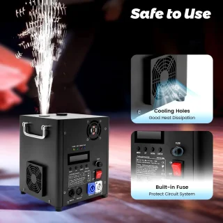 Vonkenmachine Feestmachine DMX 700W Compact