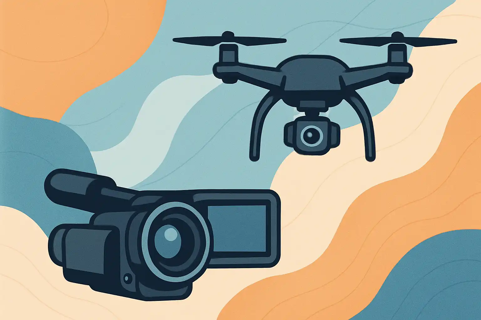 Hoe camcorders en drones samenwerken: betere lucht- en grondshots zonder dure kit