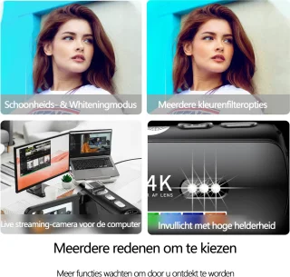 Fotocamera - 4K - 64MP - Camcorder - Digitale Camera - Fototoestel - Inclusief 32GB Micro SD-kaart - WIFI - Compact Camera - Videocamera - Ideaal voor Beginners - Zwart
