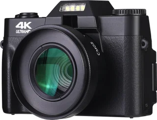 Trendy Digitale 4K Vlog Camera | Wi-Fi | 16 GB Geheugenkaart | 2 Extra Lenzen