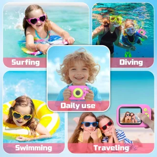 1080p onderwatercamera voor kinderen met 2,4 inch scherm
