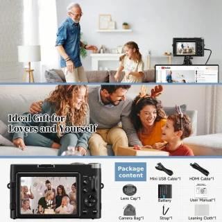 4K Digitale Camera 48MP 3” LCD Reismodel