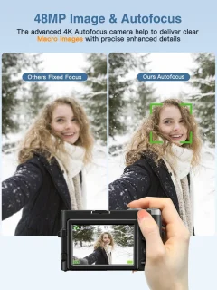 4K Digitale Camera 48MP 3” LCD Reismodel