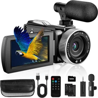 4K videocamera zwart