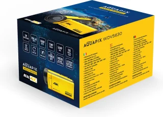 Aquapix WDV5630 Yellow 4K Waterdichte Camcorder 5m