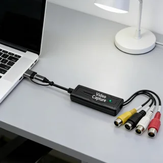 AV-naar-USB-C-converter voor video-opnames en VHS-digitalisering