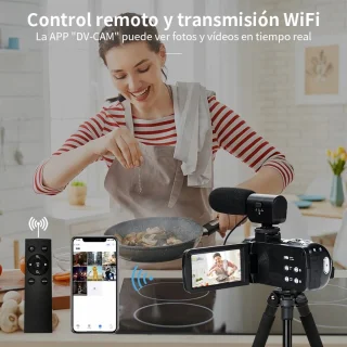 Camcorder 4K 2-in-1 Set Met Externe Microfoon