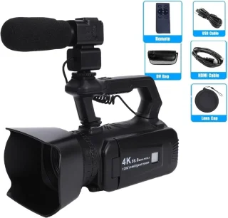 Camcorder vlogcamera zwart