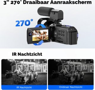 Wat vinden we goed aan de CAMWORLD® Ultra Camcorder 5K - Digitale Videocamera